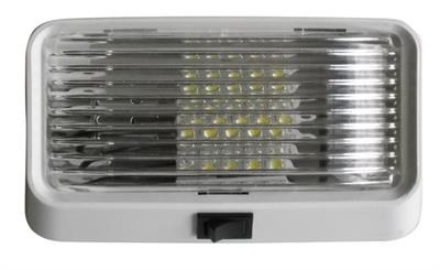 50970 - LED PORCH LIGHT WITH CLEAR LENS AND SWITCH
