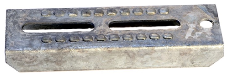 Boat trailer bolster bracket, galvanized