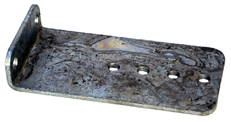 Boat trailer bunk bracket, galvanized