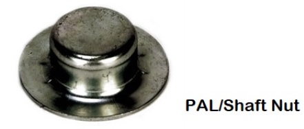 Roller shaft PAL nut for 5/8