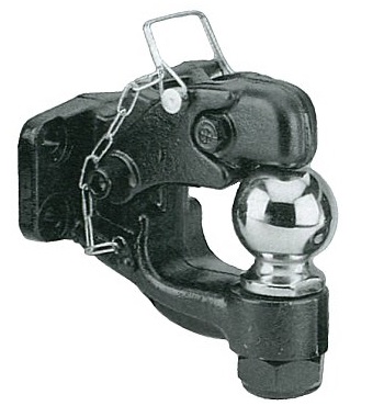 Pintle ball combo hook with 2