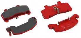 Kodiak 225 ceramic disc brake pads with e-coat finish.